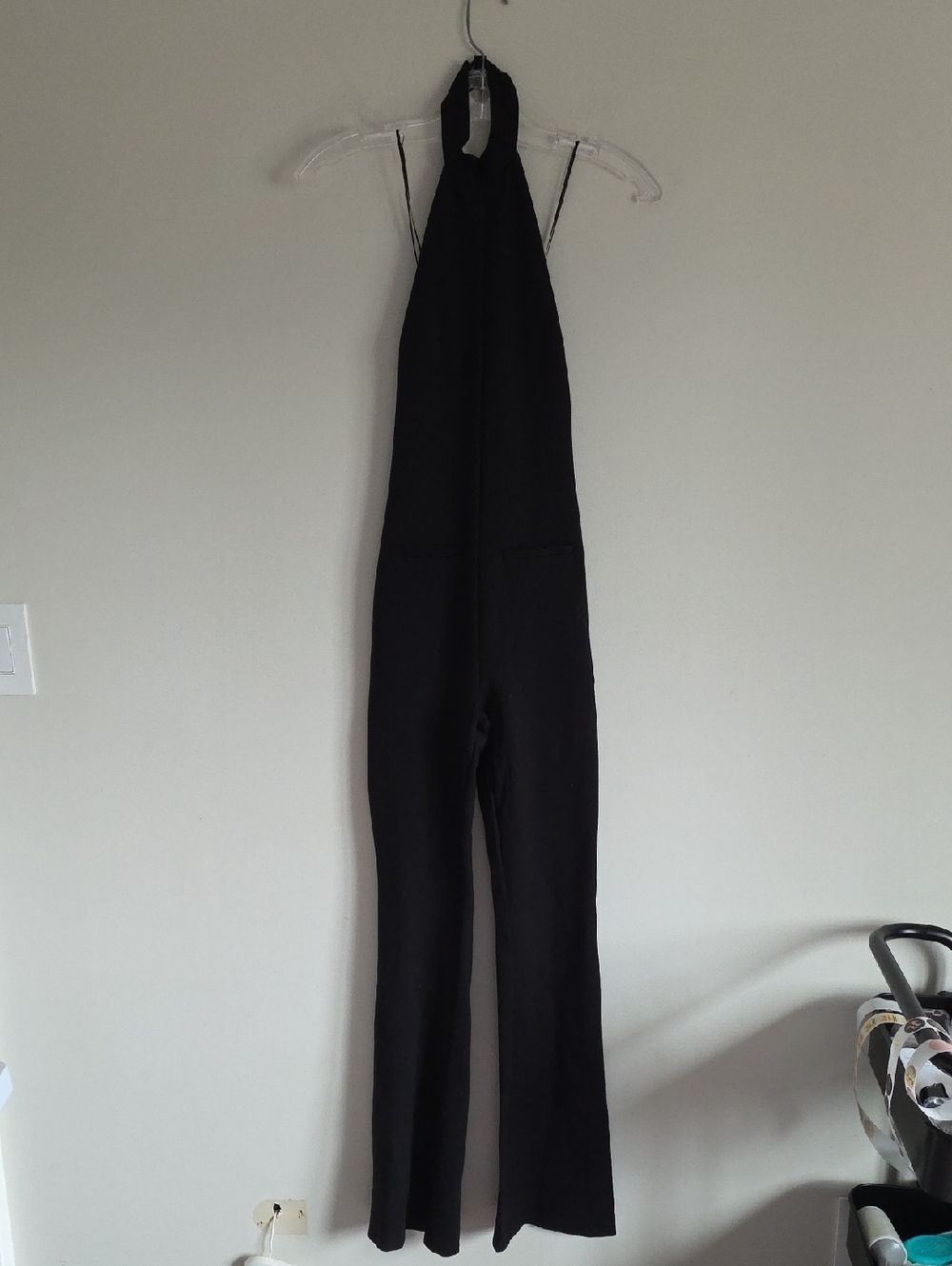 ZARA | Halter Jumpsuit Black Sz S - Picture 4 of 9
